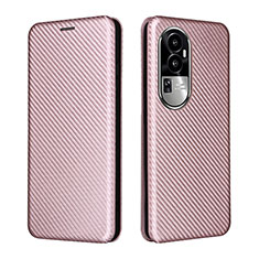 Funda de Cuero Cartera con Soporte Carcasa L02Z para Oppo Reno10 Pro+ Plus 5G Oro Rosa