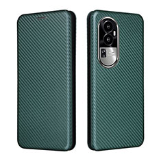 Funda de Cuero Cartera con Soporte Carcasa L02Z para Oppo Reno10 Pro+ Plus 5G Verde