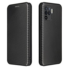 Funda de Cuero Cartera con Soporte Carcasa L02Z para Oppo Reno5 F Negro