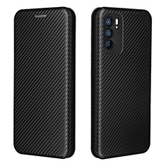 Funda de Cuero Cartera con Soporte Carcasa L02Z para Oppo Reno6 5G Negro