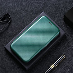 Funda de Cuero Cartera con Soporte Carcasa L02Z para Realme 7i RMX2193 Verde