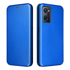 Funda de Cuero Cartera con Soporte Carcasa L02Z para Realme 9i 4G Azul