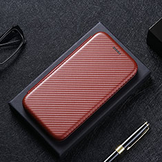 Funda de Cuero Cartera con Soporte Carcasa L02Z para Realme C20A Marron