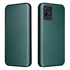 Funda de Cuero Cartera con Soporte Carcasa L02Z para Realme Narzo 50 4G Verde