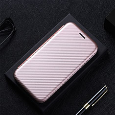 Funda de Cuero Cartera con Soporte Carcasa L02Z para Samsung Galaxy A02 Oro Rosa