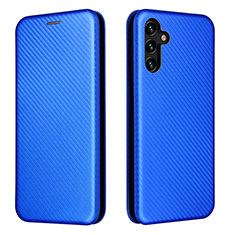 Funda de Cuero Cartera con Soporte Carcasa L02Z para Samsung Galaxy A04s Azul