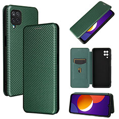 Funda de Cuero Cartera con Soporte Carcasa L02Z para Samsung Galaxy A12 5G Verde