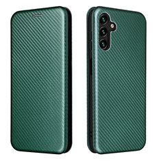 Funda de Cuero Cartera con Soporte Carcasa L02Z para Samsung Galaxy A13 5G Verde