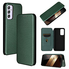 Funda de Cuero Cartera con Soporte Carcasa L02Z para Samsung Galaxy A15 4G Verde