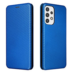 Funda de Cuero Cartera con Soporte Carcasa L02Z para Samsung Galaxy A23 4G Azul