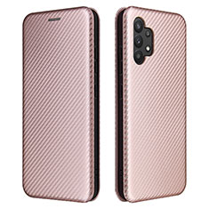 Funda de Cuero Cartera con Soporte Carcasa L02Z para Samsung Galaxy A32 4G Oro Rosa