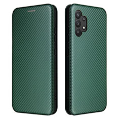 Funda de Cuero Cartera con Soporte Carcasa L02Z para Samsung Galaxy A32 5G Verde