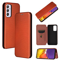 Funda de Cuero Cartera con Soporte Carcasa L02Z para Samsung Galaxy A34 5G Marron