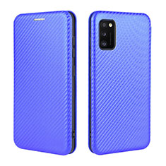 Funda de Cuero Cartera con Soporte Carcasa L02Z para Samsung Galaxy A41 Azul