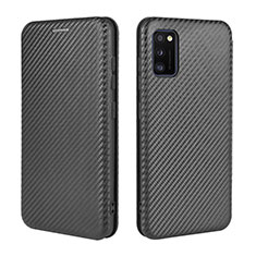 Funda de Cuero Cartera con Soporte Carcasa L02Z para Samsung Galaxy A41 Negro