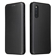 Funda de Cuero Cartera con Soporte Carcasa L02Z para Samsung Galaxy A41 SC-41A Negro