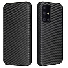 Funda de Cuero Cartera con Soporte Carcasa L02Z para Samsung Galaxy A52 5G Negro