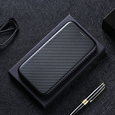 Funda de Cuero Cartera con Soporte Carcasa L02Z para Samsung Galaxy A7 (2018) A750 Negro