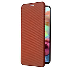 Funda de Cuero Cartera con Soporte Carcasa L02Z para Samsung Galaxy A72 4G Marron