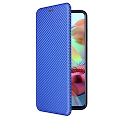 Funda de Cuero Cartera con Soporte Carcasa L02Z para Samsung Galaxy A72 5G Azul