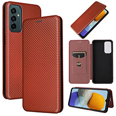 Funda de Cuero Cartera con Soporte Carcasa L02Z para Samsung Galaxy F23 5G Marron