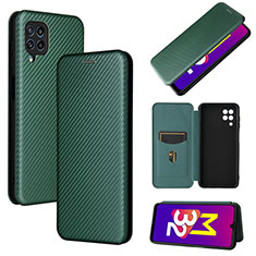 Funda de Cuero Cartera con Soporte Carcasa L02Z para Samsung Galaxy M32 4G Verde