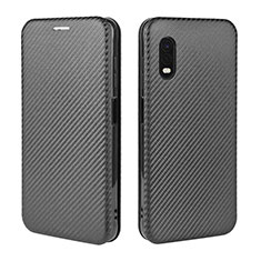 Funda de Cuero Cartera con Soporte Carcasa L02Z para Samsung Galaxy XCover Pro Negro