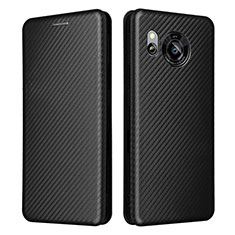 Funda de Cuero Cartera con Soporte Carcasa L02Z para Sharp Aquos Sense7 Negro