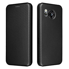 Funda de Cuero Cartera con Soporte Carcasa L02Z para Sharp Aquos Sense7 Plus Negro