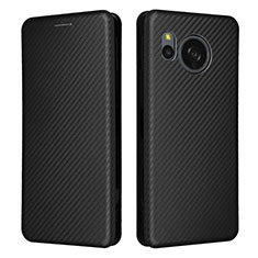 Funda de Cuero Cartera con Soporte Carcasa L02Z para Sharp Aquos Sense8 Negro