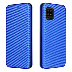 Funda de Cuero Cartera con Soporte Carcasa L02Z para Sharp Aquos Zero6 Azul