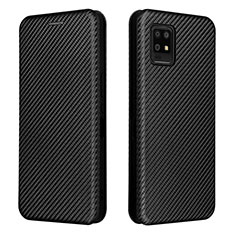 Funda de Cuero Cartera con Soporte Carcasa L02Z para Sharp Aquos Zero6 Negro