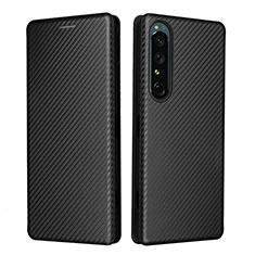 Funda de Cuero Cartera con Soporte Carcasa L02Z para Sony Xperia 1 IV Negro