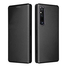 Funda de Cuero Cartera con Soporte Carcasa L02Z para Sony Xperia 1 V Negro