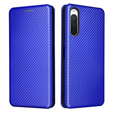 Funda de Cuero Cartera con Soporte Carcasa L02Z para Sony Xperia 10 IV SOG07 Azul