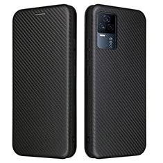 Funda de Cuero Cartera con Soporte Carcasa L02Z para Vivo iQOO 7 Legend 5G Negro