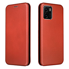 Funda de Cuero Cartera con Soporte Carcasa L02Z para Vivo iQOO U5x Marron