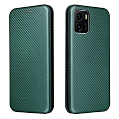 Funda de Cuero Cartera con Soporte Carcasa L02Z para Vivo iQOO U5x Verde