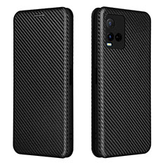 Funda de Cuero Cartera con Soporte Carcasa L02Z para Vivo Y21G Negro