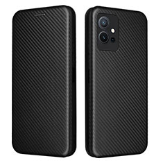 Funda de Cuero Cartera con Soporte Carcasa L02Z para Vivo Y30 5G Negro