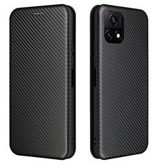 Funda de Cuero Cartera con Soporte Carcasa L02Z para Vivo Y31s 5G Negro