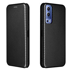 Funda de Cuero Cartera con Soporte Carcasa L02Z para Vivo Y52 5G Negro