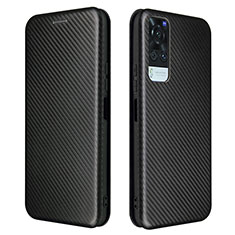 Funda de Cuero Cartera con Soporte Carcasa L02Z para Vivo Y53s NFC Negro