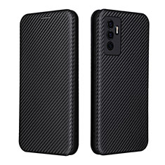 Funda de Cuero Cartera con Soporte Carcasa L02Z para Vivo Y75 4G Negro