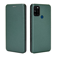 Funda de Cuero Cartera con Soporte Carcasa L02Z para Wiko View5 Plus Verde