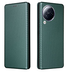 Funda de Cuero Cartera con Soporte Carcasa L02Z para Xiaomi Civi 3 5G Verde