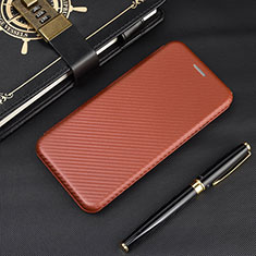 Funda de Cuero Cartera con Soporte Carcasa L02Z para Xiaomi Poco M2 Marron