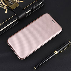 Funda de Cuero Cartera con Soporte Carcasa L02Z para Xiaomi Poco M2 Oro Rosa