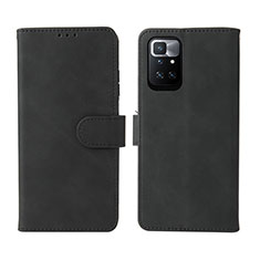 Funda de Cuero Cartera con Soporte Carcasa L02Z para Xiaomi Redmi 10 (2022) Negro