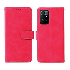 Funda de Cuero Cartera con Soporte Carcasa L02Z para Xiaomi Redmi Note 11 4G (2021) Oro Rosa